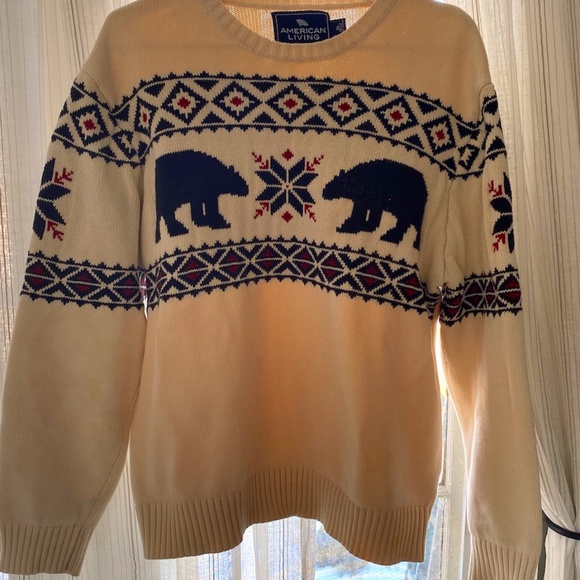 American Living Sweaters - OVERSIZED POLAR BEAR COTTON SWEATER